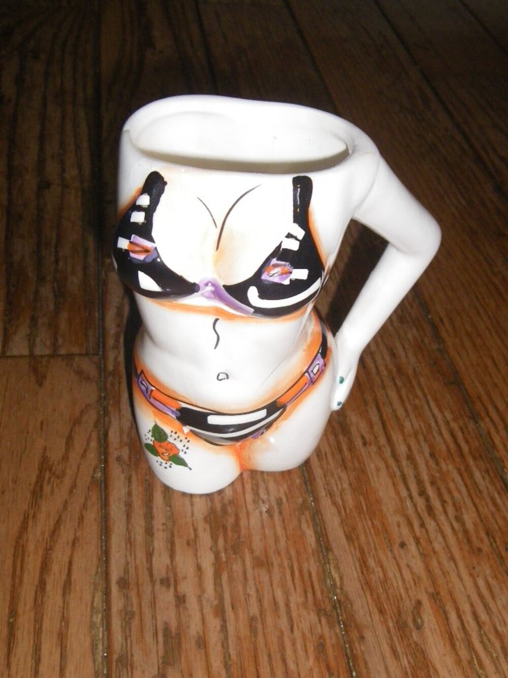 Vintage Funny Sexy Naughty Risque Bikini Beach Souvenir Ceramic Mug
